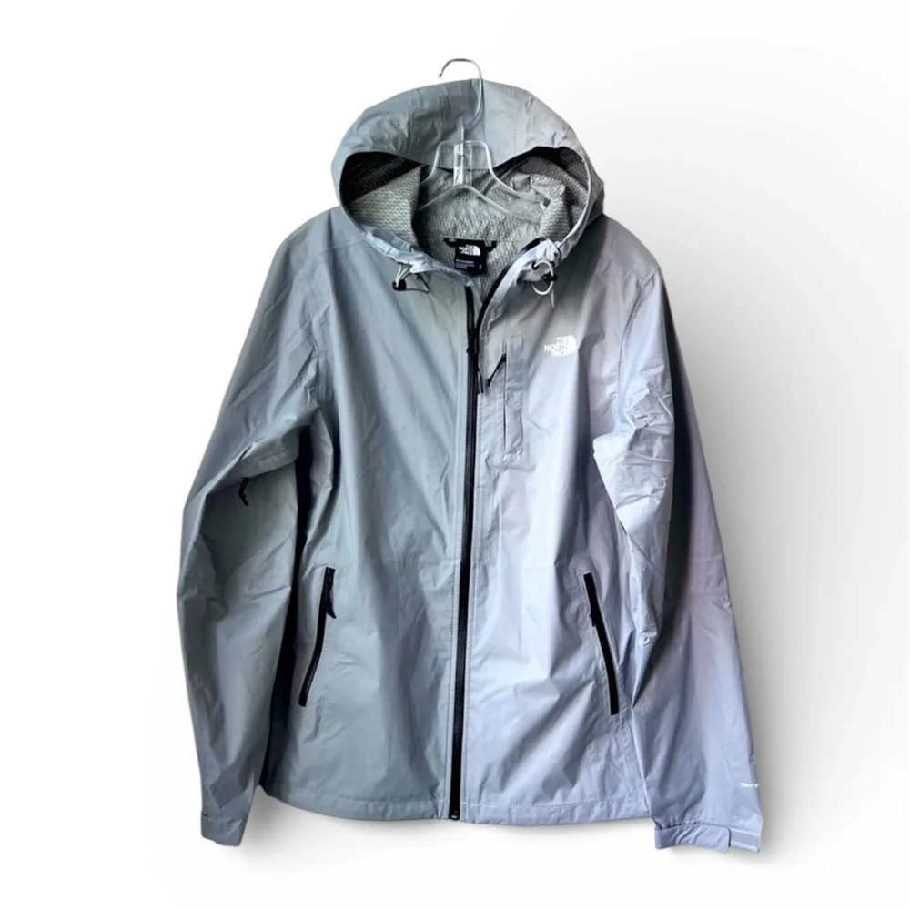 The North Face Alta Vista Waterproof Full Zip Packable Jacket,Meld Grey, Men's S